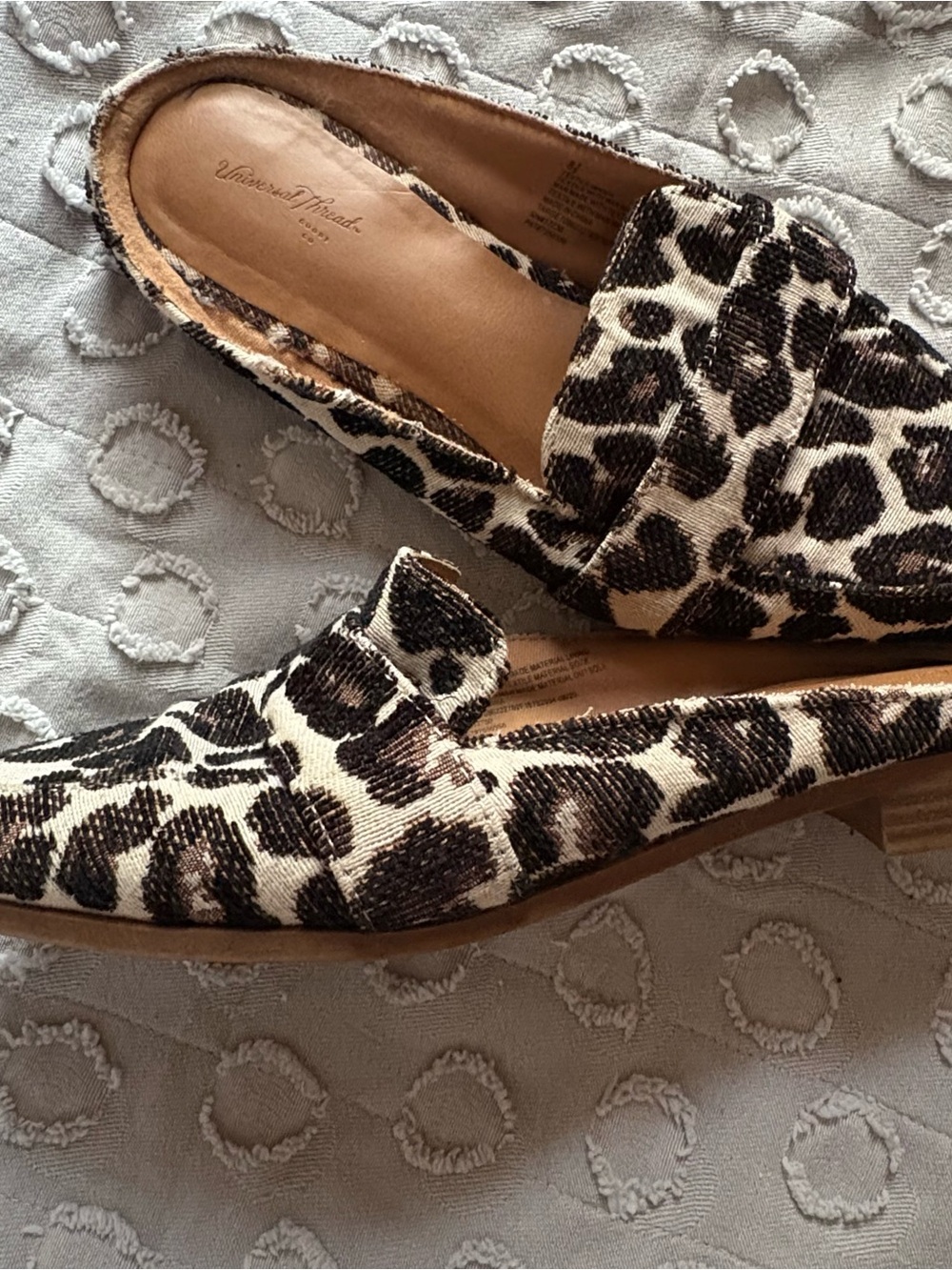 Universal Thread Amber Leopard Mules - Picture 4 of 4